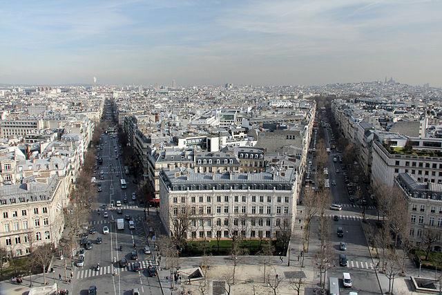 Paris 8e - Immobilier - CENTURY 21 Alpha Hoche - Avenue_de_Wagram_et_Avenue_Hoche_depuis_Arc_de_Triomphe
