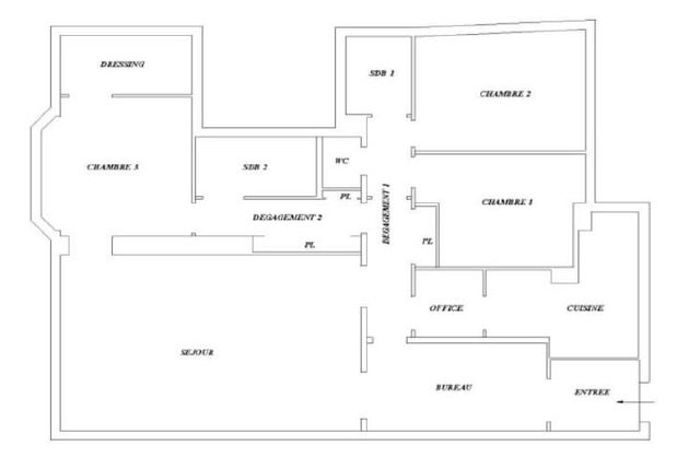 Appartement F5 à vendre - 5 pièces - 125.96 m2 - PARIS - 75017 - ILE-DE-FRANCE - Century 21 Alpha Hoche